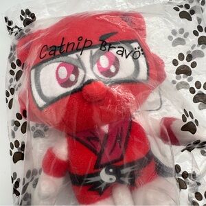 Symbiote Studios Catnip Bravo 7” Plush Toy With Carabiner New Ninja